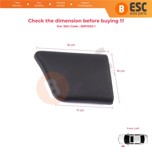 Front Left Fender Trim Molding for Peugeot Partner M49 1996-2002 Pre-Facelift 8544.F1