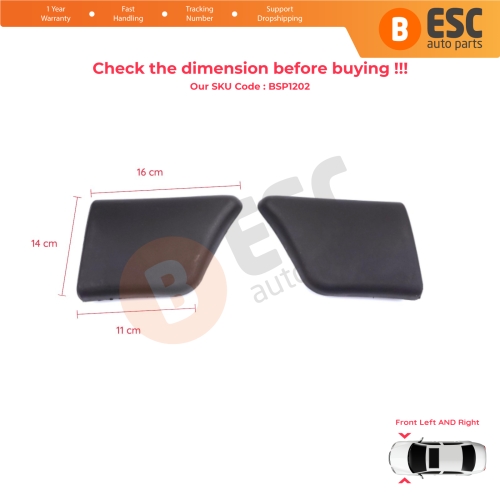 Front Left Right Fender Trim Molding for Peugeot Partner M49 1996-2002 Pre-Facelift 8544.F2 8544.F1