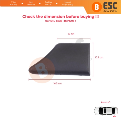 Rear Left Fender Trim Molding for Peugeot Partner MK1 M49 M59 1996-2008 8547.L8