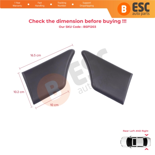 Rear Left Right Fender Trim Molding for Peugeot Partner MK1 M49 M59 1996-2008 8547.L8 8547.K5