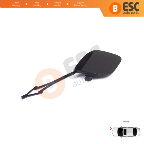 Front Bumper Tow Eye Hook Cover Cap Primed for Renault Clio MK5 V B7 BJA 2019-2023 Pre-Facelift 511806272R