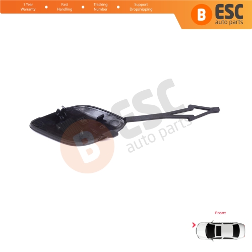 Front Bumper Tow Eye Hook Cover Cap Primed for Renault Clio MK5 V B7 BJA 2019-2023 Pre-Facelift 511806272R