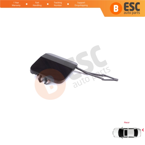 Rear Bumper Tow Eye Hook Cover Cap Primed for Renault Clio MK5 V B7 BJA 2019-2023 Pre-Facelift 511654352R