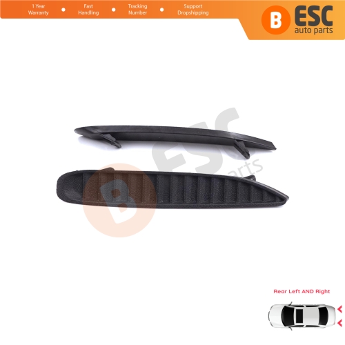 Rear Bumper Right Left Moulding Trim Vent Cover for Renault Megane MK4 LFB 2016-On Sedan 850760115R