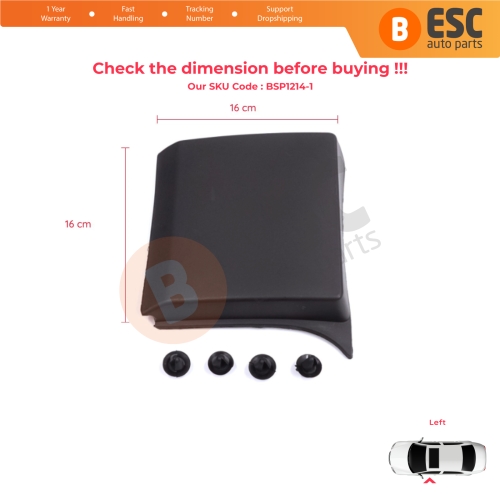 Left Side Moulding Panel For Renault Trafic MK3 Fiat Talento Opel Vivaro B Nissan NV300 Primastar 768196228