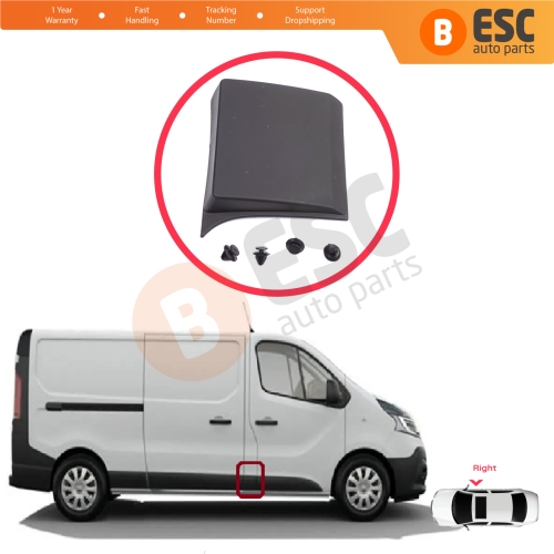 Right Side Moulding Panel For Renault Trafic MK3 Fiat Talento Opel Vivaro B Nissan NV300 Primastar 768185709