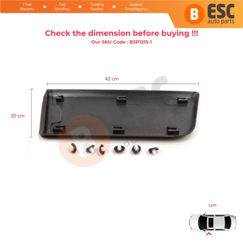 Left Side Door Moulding Panel For Fiat Ducato MK3 Boxer 250 Jumper Relay MK2 Daily 2006-2024 Promaster 8545FE