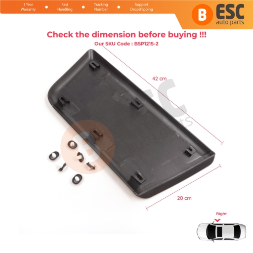 Right Side Door Moulding Panel For Fiat Ducato MK3 Boxer 250 Jumper Relay MK2 Daily 2006-2024 Promaster 8545FC