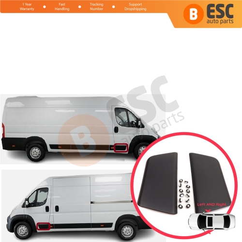 Left Right Side Door Moulding Panel For Fiat Ducato MK3 Boxer 250 Jumper Relay MK2 Daily 2006-2024 Promaster 8545FE 8545FC