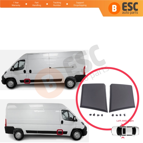 Left Right Side Moulding Panel Pillar Trim For Fiat Ducato MK3 Boxer 250 Jumper Relay MK2 Daily 2006-2024 8547W6 8547W4