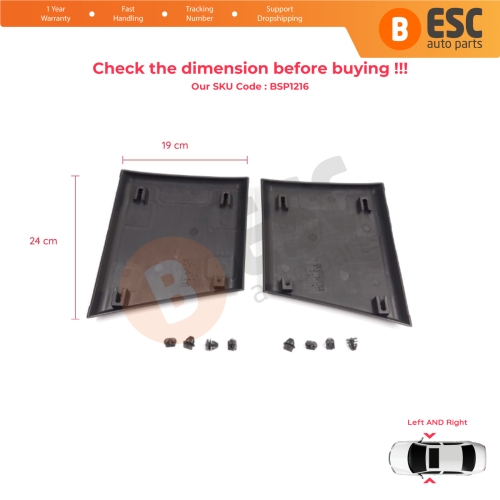 Left Right Side Moulding Panel Pillar Trim For Fiat Ducato MK3 Boxer 250 Jumper Relay MK2 Daily 2006-2024 8547W6 8547W4