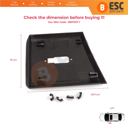 Left Side Moulding Panel Pillar Trim For Fiat Ducato MK3 Boxer 250 Jumper Relay MK2 Daily 2006-2024 8547W5
