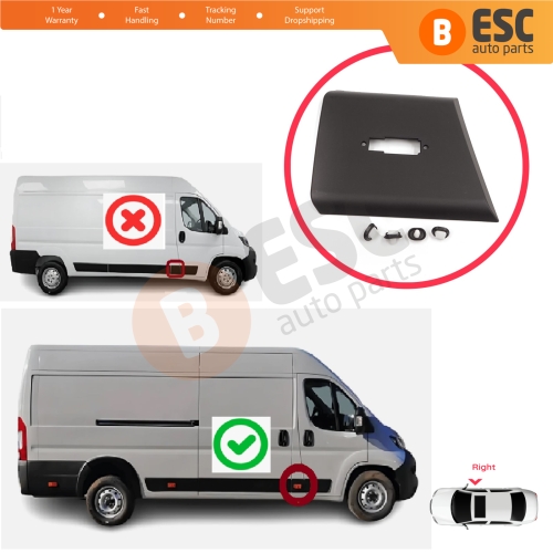 Right Side Moulding Panel Pillar Trim For Fiat Ducato MK3 Boxer 250 Jumper Relay MK2 Daily 2006-2024 8547W3