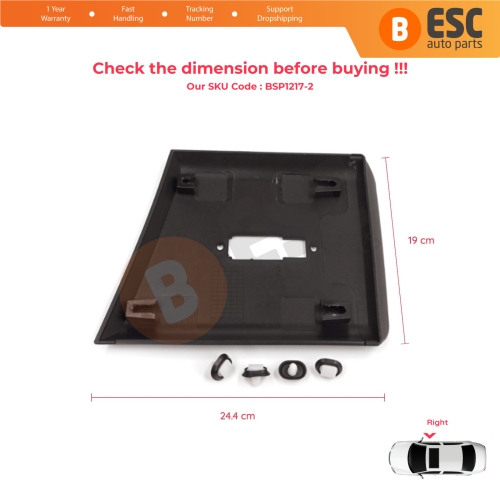 Right Side Moulding Panel Pillar Trim For Fiat Ducato MK3 Boxer 250 Jumper Relay MK2 Daily 2006-2024 8547W3