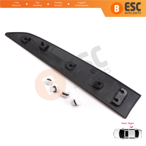 Rear Right Side Sliding Door Moulding Strip Panel For Ford Transit Tourneo Courier MK1 B460 2014-2023 1854158