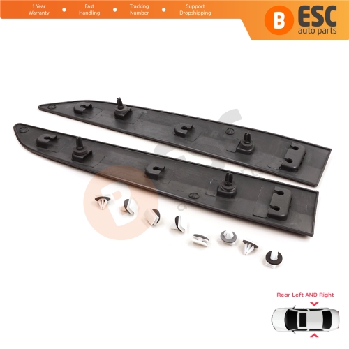 Rear Left Right Side Sliding Door Moulding Strip Panel For Ford Transit Tourneo Courier MK1 B460 2014-2023 1854160 1854158