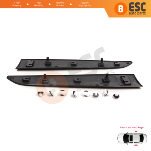 Rear Left Right Side Sliding Door Moulding Strip Panel For Ford Transit Tourneo Courier MK1 B460 2014-2023 1854160 1854158