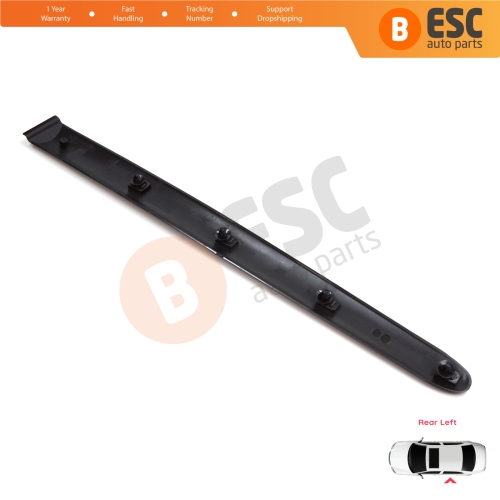 Rear Left Side Door Moulding Strip Panel For Peugeot 206 206+ 1998-2013  4/5 Door 8546E6