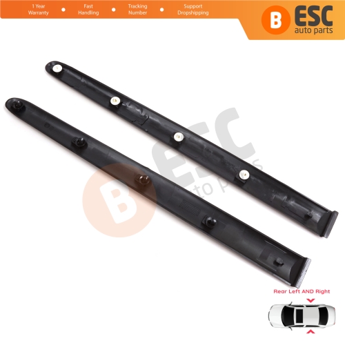 Rear Left Right Side Door Moulding Strip Panel For Peugeot 206 206+ 1998-2013  4/5 Door 8546E6 8546E7