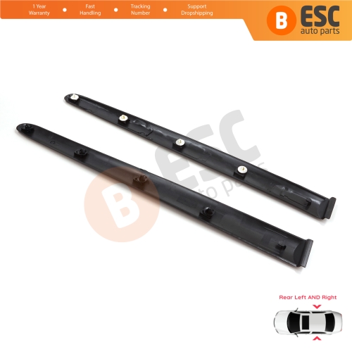Rear Left Right Side Door Moulding Strip Panel For Peugeot 206 206+ 1998-2013  4/5 Door 8546E6 8546E7