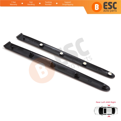 Rear Left Right Side Door Moulding Strip Panel For Peugeot 206 206+ 1998-2013  4/5 Door 8546E6 8546E7