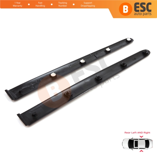 Rear Left Right Side Door Moulding Strip Panel For Peugeot 206 206+ 1998-2013  4/5 Door 8546E6 8546E7