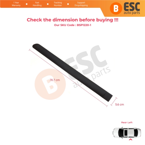 Rear Left Side Door Moulding Strip Panel For Peugeot 307 3A/C 3E 3H 2000-2012 4/5 Door 8546H5