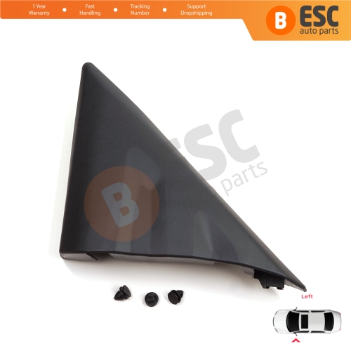 Left Side View Mirror Door Triangle Fender Trim Cover for Ford Transit MK8 T18 V363 2013-2024 2016819