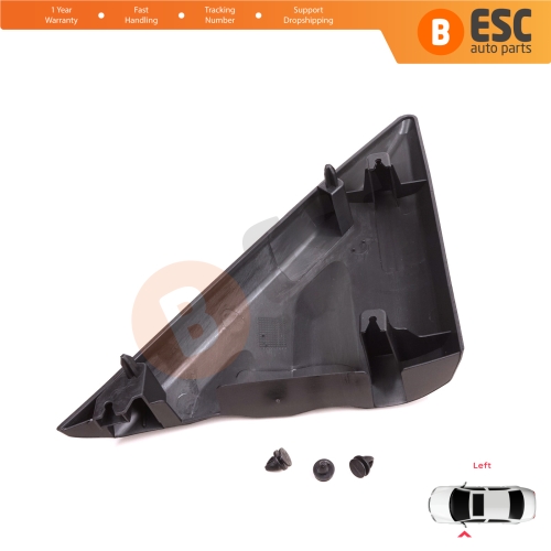 Left Side View Mirror Door Triangle Fender Trim Cover for Ford Transit MK8 T18 V363 2013-2024 2016819