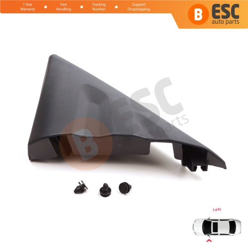 Left Side View Mirror Door Triangle Fender Trim Cover for Ford Transit MK8 T18 V363 2013-2024 2016819