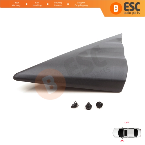 Left Side View Mirror Door Triangle Fender Trim Cover for Ford Transit MK8 T18 V363 2013-2024 2016819