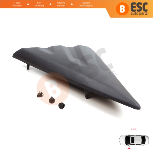 Left Side View Mirror Door Triangle Fender Trim Cover for Ford Transit MK8 T18 V363 2013-2024 2016819