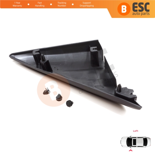 Left Side View Mirror Door Triangle Fender Trim Cover for Ford Transit MK8 T18 V363 2013-2024 2016819