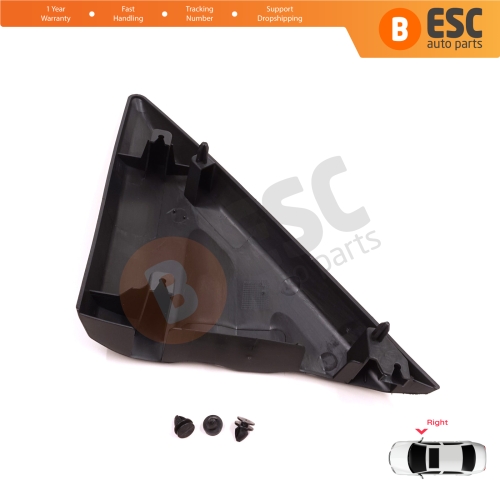 Right Side View Mirror Door Triangle Fender Trim Cover for Ford Transit MK8 T18 V363 2013-2024 2016818