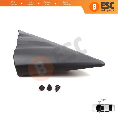 Right Side View Mirror Door Triangle Fender Trim Cover for Ford Transit MK8 T18 V363 2013-2024 2016818