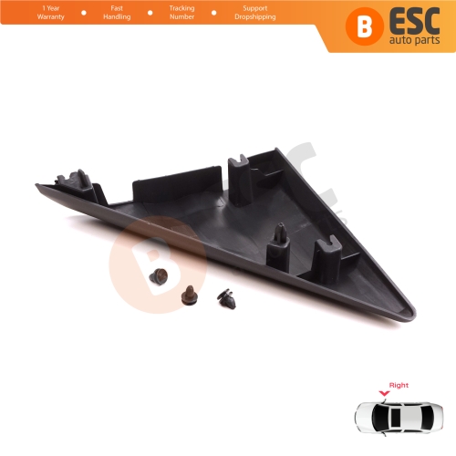 Right Side View Mirror Door Triangle Fender Trim Cover for Ford Transit MK8 T18 V363 2013-2024 2016818