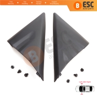 Side View Mirror Door Triangle Fender Trim Cover Set for Ford Transit MK8 T18 V363 2013-2024 2016818 2016819