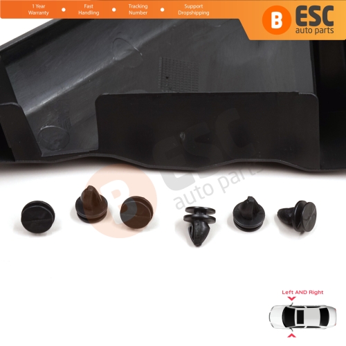 Side View Mirror Door Triangle Fender Trim Cover Set for Ford Transit MK8 T18 V363 2013-2024 2016818 2016819