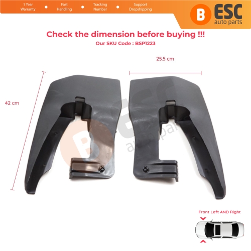 Front Right Left Mud Flap Splash Guard for Mercedes Sprinter 906 NCV3 VW Crafter MK1 2006-2017 9068820004 9068820104