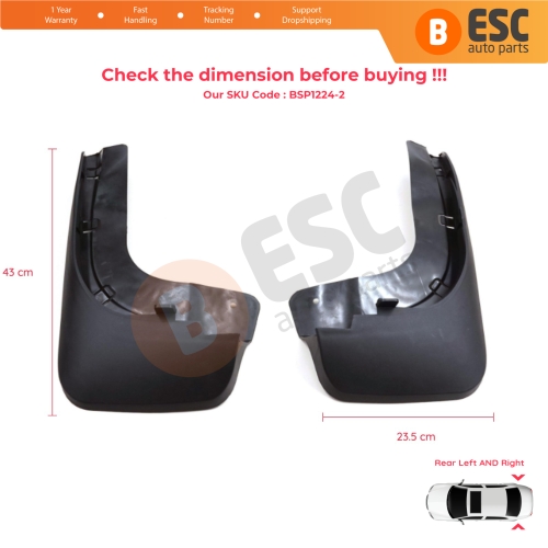 Rear Right Left Mud Flap Splash Guard for Mercedes V Class Vito W447 2014-On A4478900100