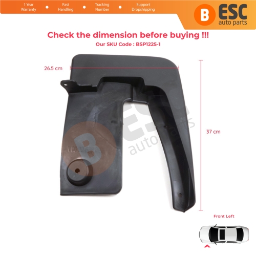 Front Left Mud Flap Splash Guard for Mercedes Sprinter 907 910 VW Crafter SY SZ 2017-On 9108890000