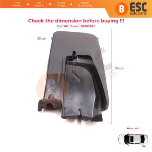 Rear Left Mud Flap Splash Guard for Mercedes Sprinter 907 910 VW Crafter SY SZ 2017-On A9078890200