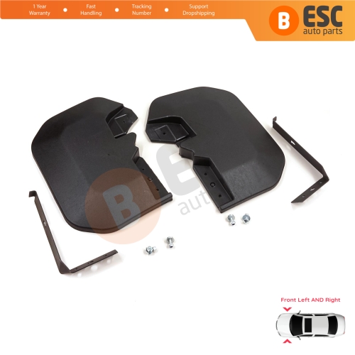 Front Left Right Mud Flap Splash Guard for Ford Transit MK8 T18 V363 FAD FBD FCD FDD FED 2013-On 1820756 1820757