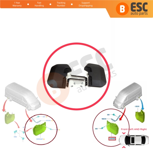 Front Left Right Mud Flap Splash Guard for Ford Transit MK8 T18 V363 FAD FBD FCD FDD FED 2013-On 1820756 1820757