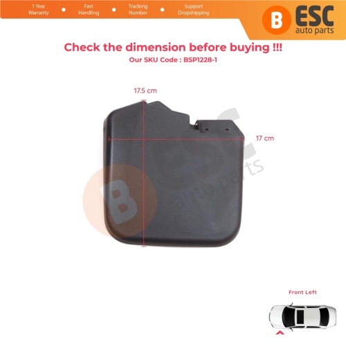 Front Left Mud Flap Splash Guard for Ford Transit Custom Tourneo V362 MK1 FY FZ F3 2012-2023 1915642