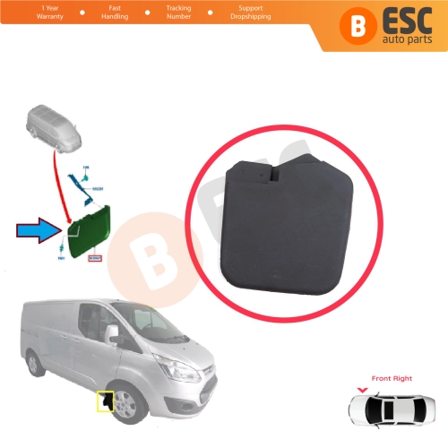 Front Right Mud Flap Splash Guard for Ford Transit Custom Tourneo V362 MK1 FY FZ F3 2012-2023 1915641