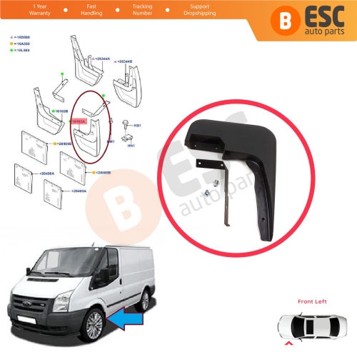 Front Left Mud Flap Splash Guard for Ford Transit MK6 MK7 Tourneo 2000-2014 1549540