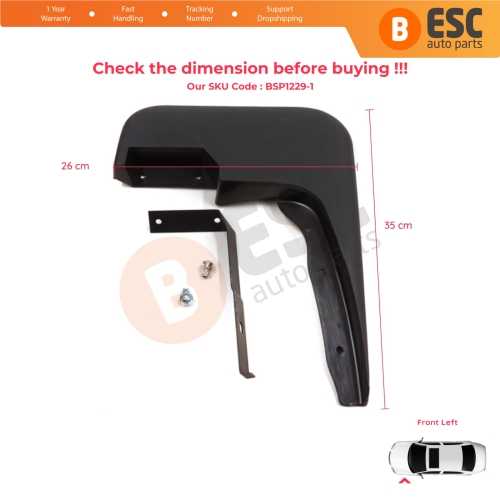 Front Left Mud Flap Splash Guard for Ford Transit MK6 MK7 Tourneo 2000-2014 1549540