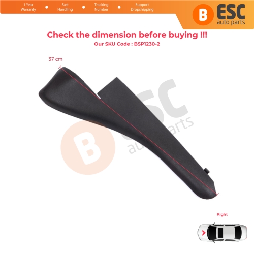 Windshield Moulding Trim Grille Bracket Strip Right for Renault Master MK3 Nissan NV400 Interstar Vauxhall Opel Movano B 668100009R