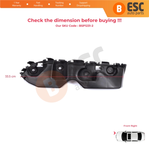 Front Bumper Mount Holder Support Bracket Right for Renault Dacia Duster MK1 HS 2010-2017 622220011R